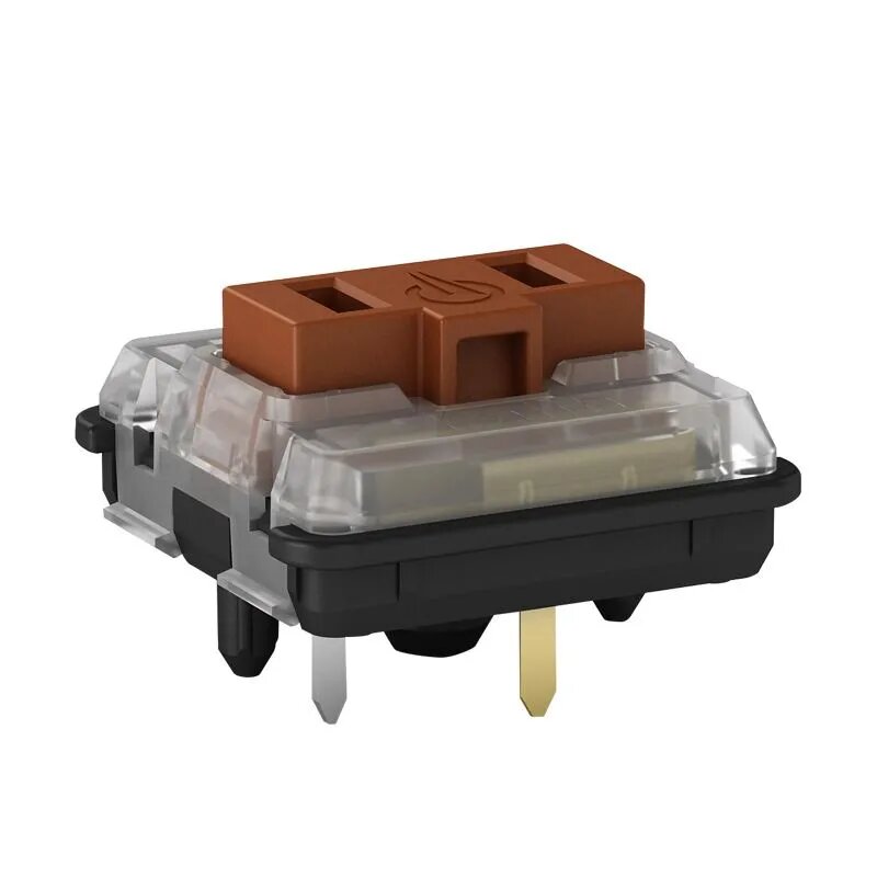 Свитчи Kailh Choc v1 1350 коричневые (тактильные), низкопрофильные переключатели для механической клавиатуры - 30 штук