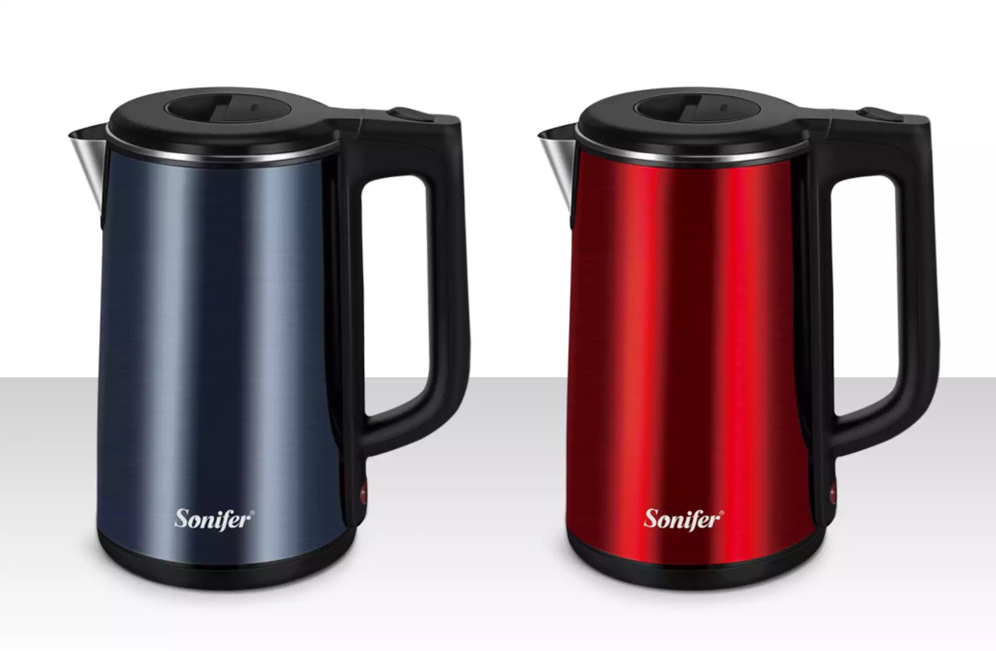 Электрический чайник Sonifer SF-2077 — электрический чайник из нержавеющей стали с механическим управлением.