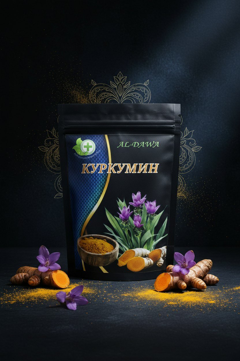Куркумин Al-Dawa, золотой порошок, антиоксидант, улучшение пищеварения,