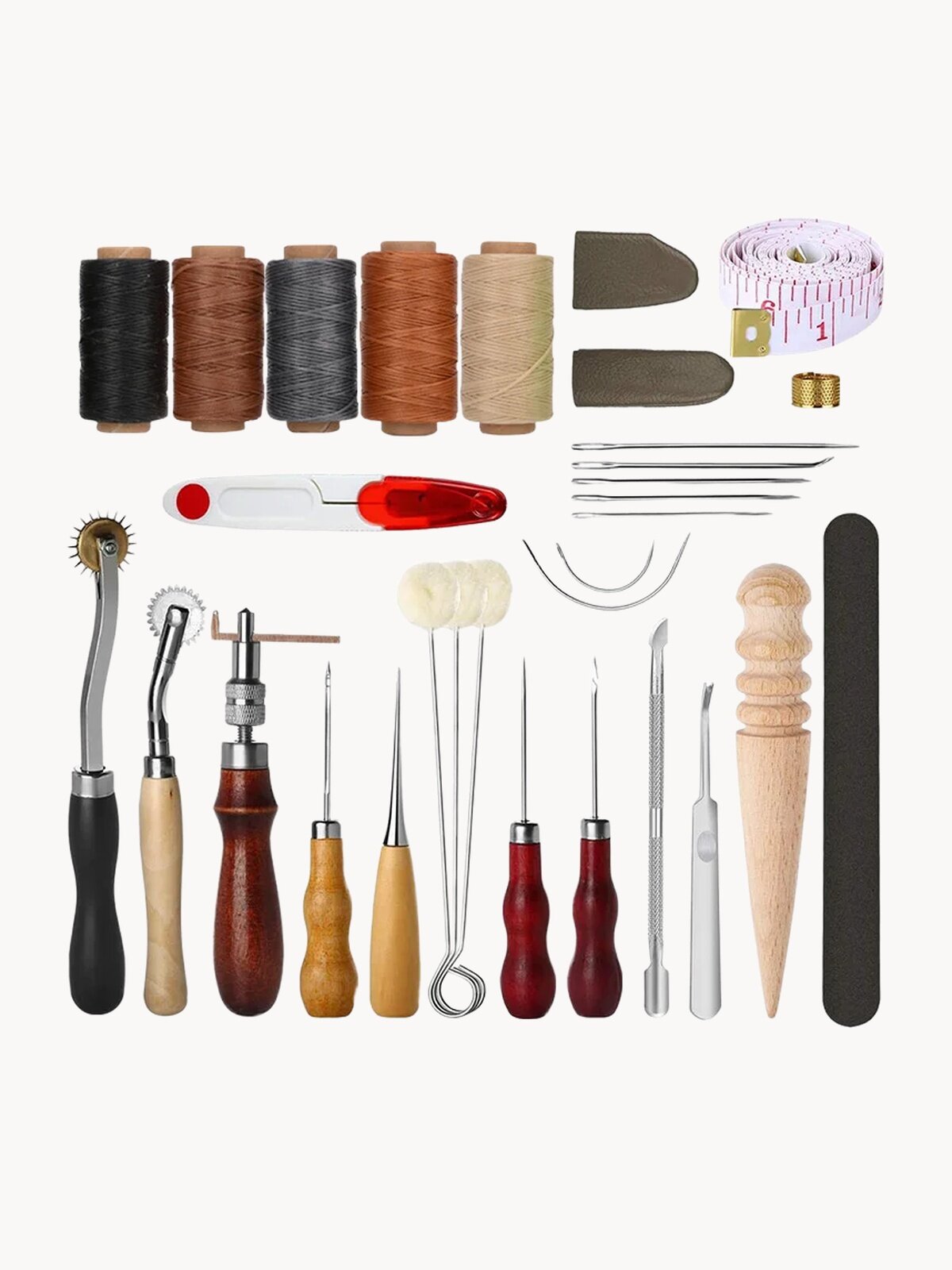 Набор инструментов кожевника 31 предмет Кожевенное ремесло Аксессуары для шитья и другого рукоделия