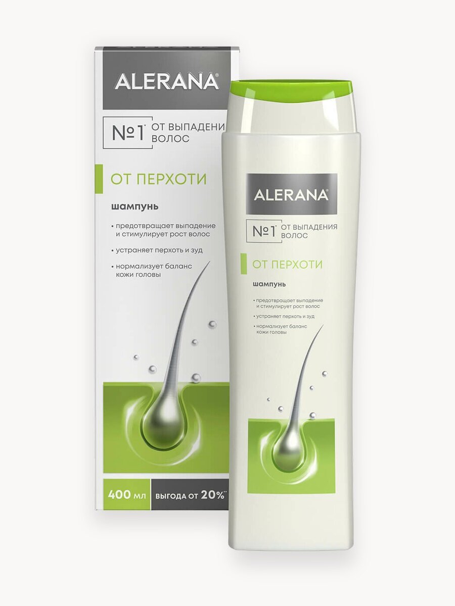Шампунь Против перхоти, 400мл, Alerana