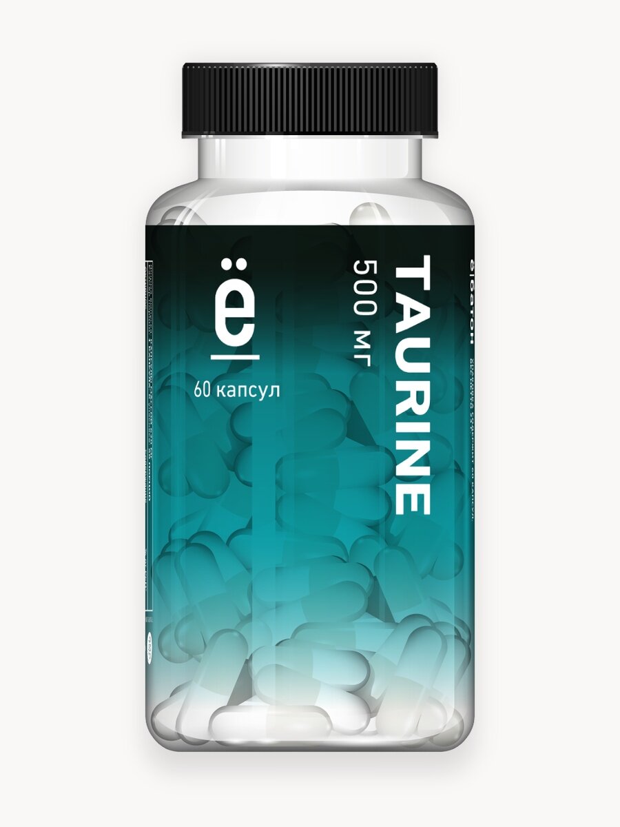 Аминокислота таурин, ё|батон для здоровья сердца, сосудов и глаз 60 капсул