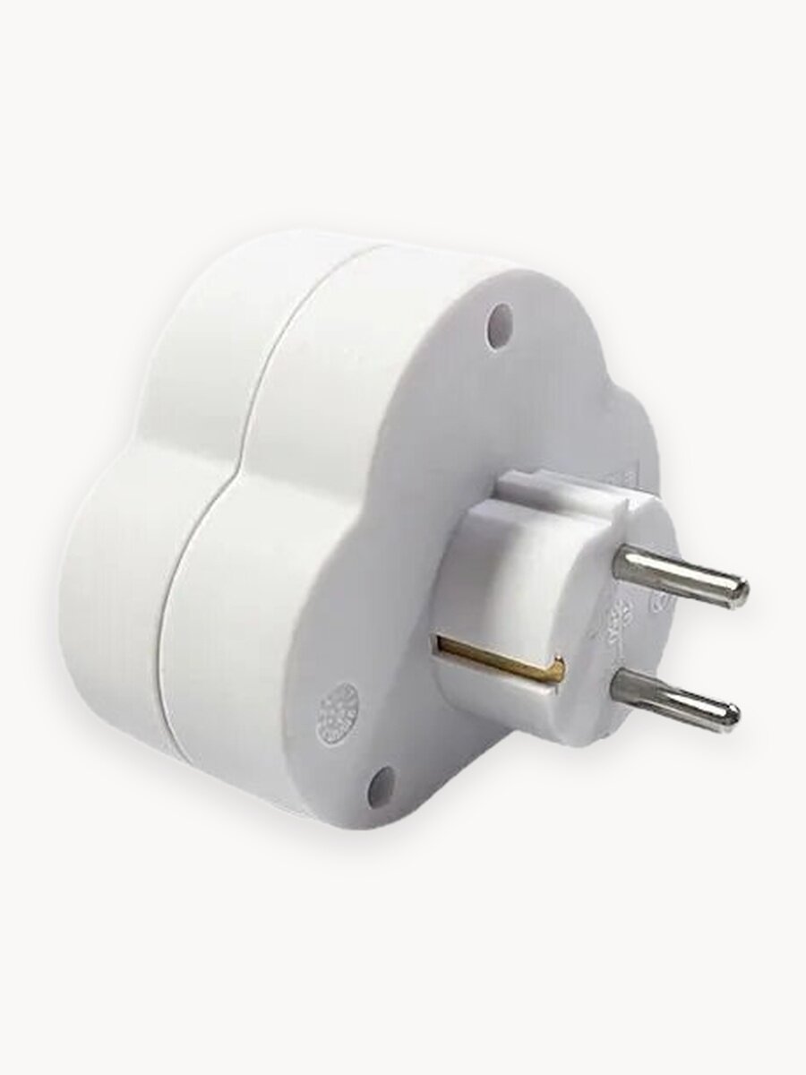 Розетка двойная с выключателем в розетку 16А переходник