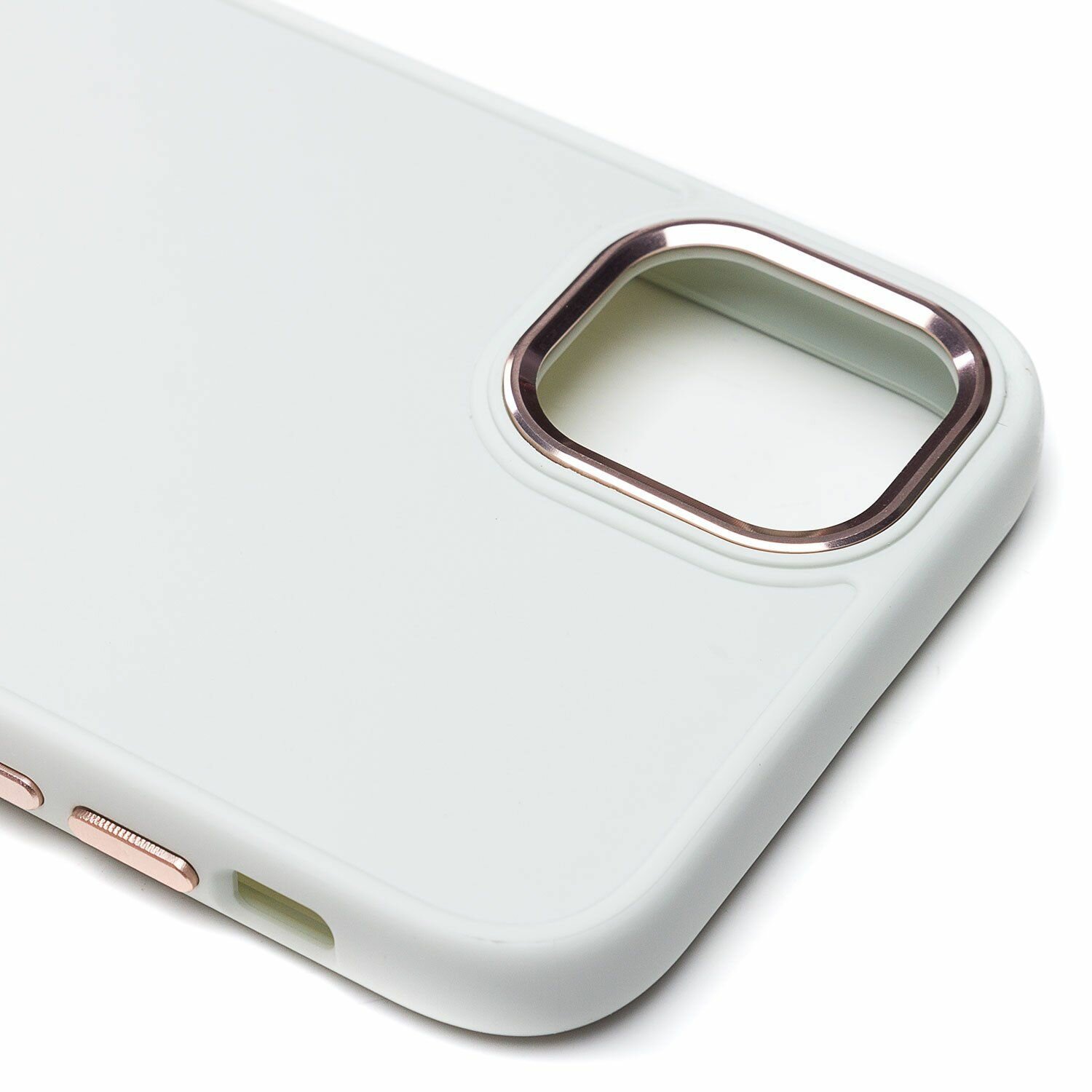 Чехол для iPhone 14 Plus силиконовый матовый №6 <белый> — фото 1
