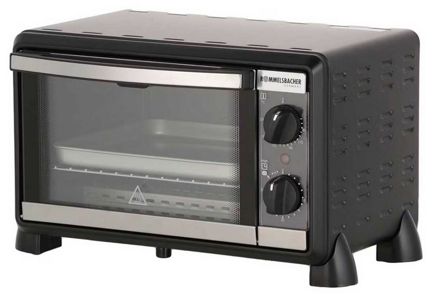 Электропечь Rommelsbacher BG 950  мощность 950 Вт  объем 10 л  таймер на 30 мин