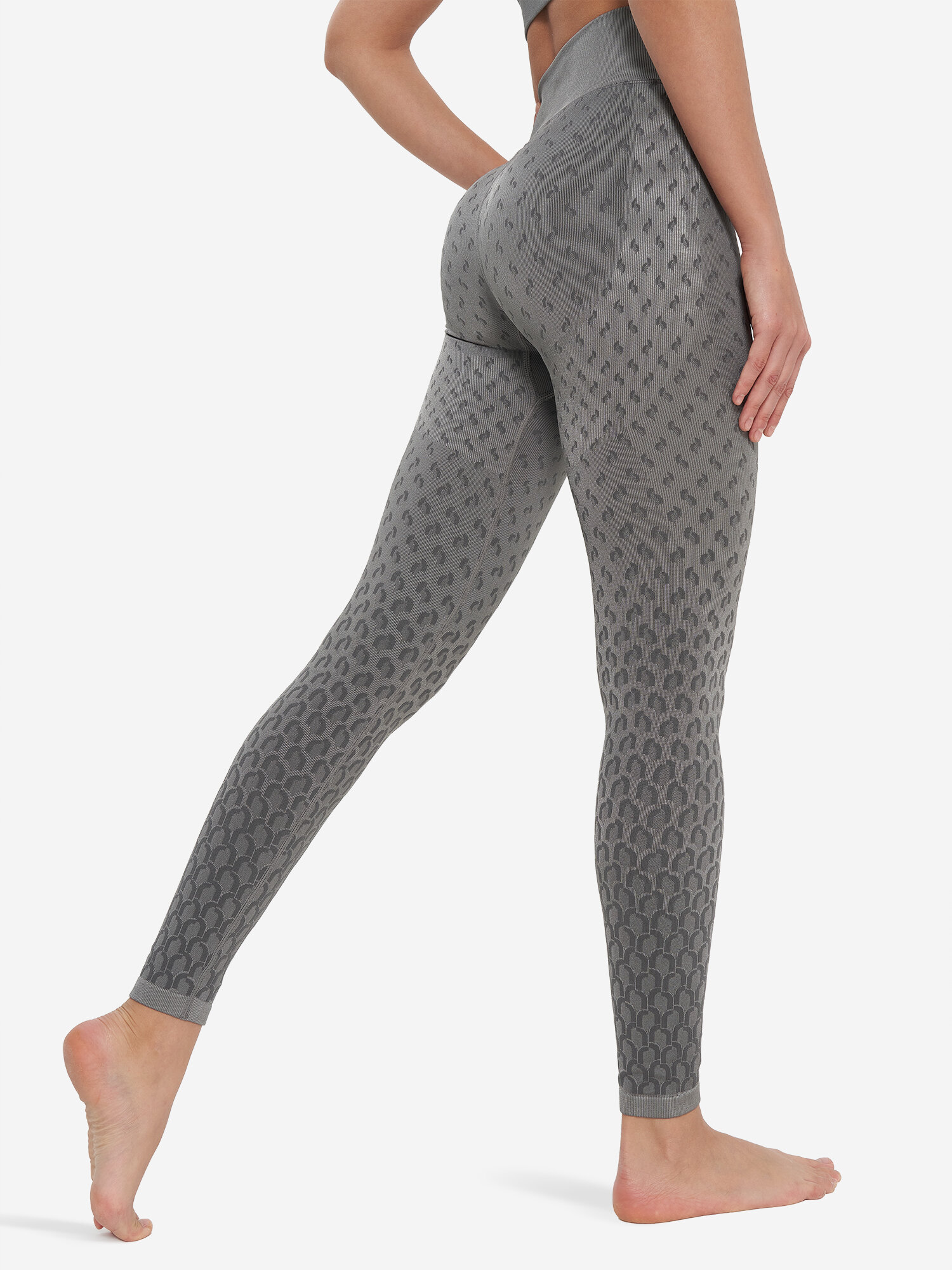 Легинсы спортивные Demix W D Seamless Leggings, размер 44, серый