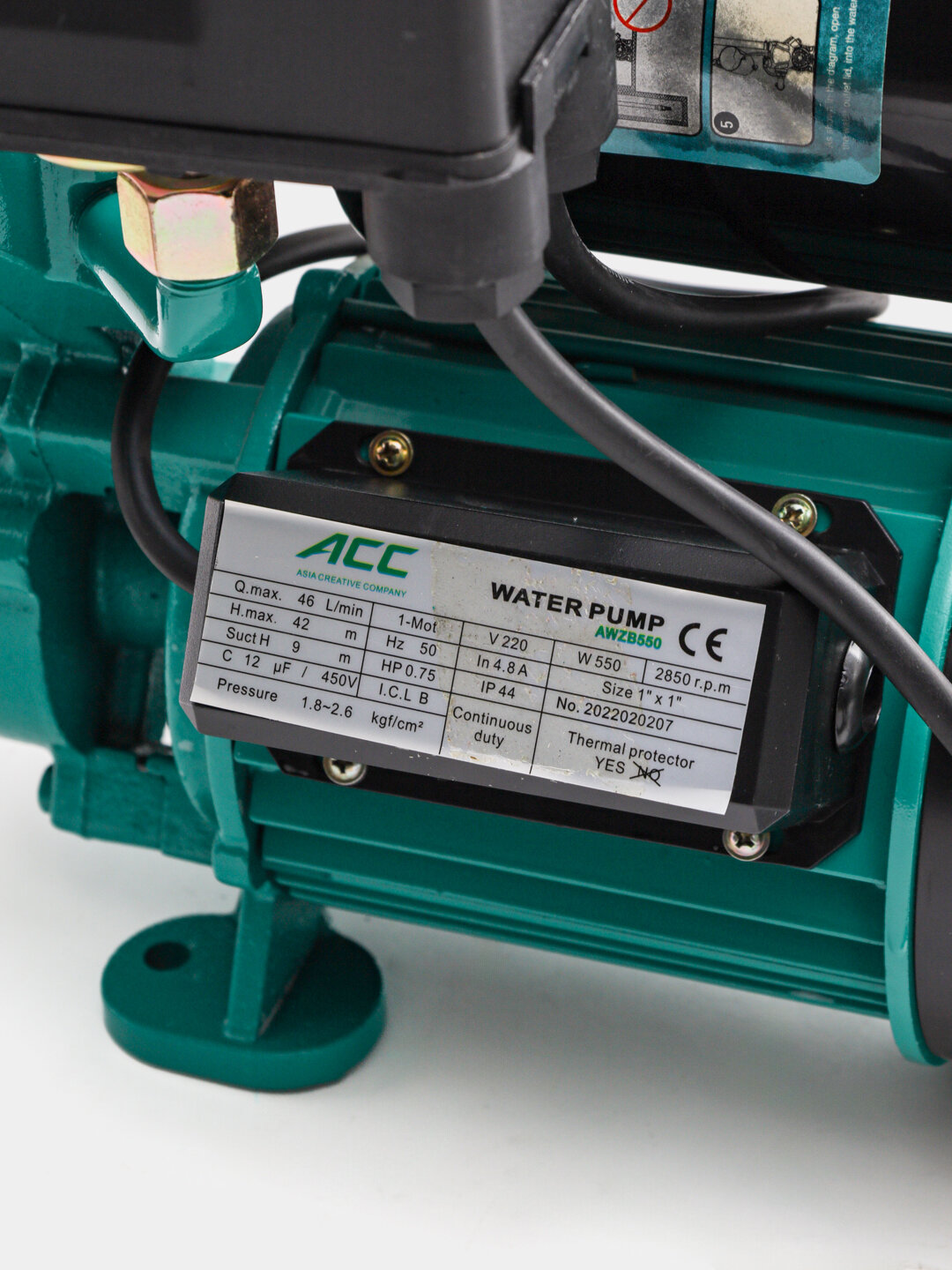 ACC AWZB550 Автоматический самовсасывающий периферийный насос — фото 1