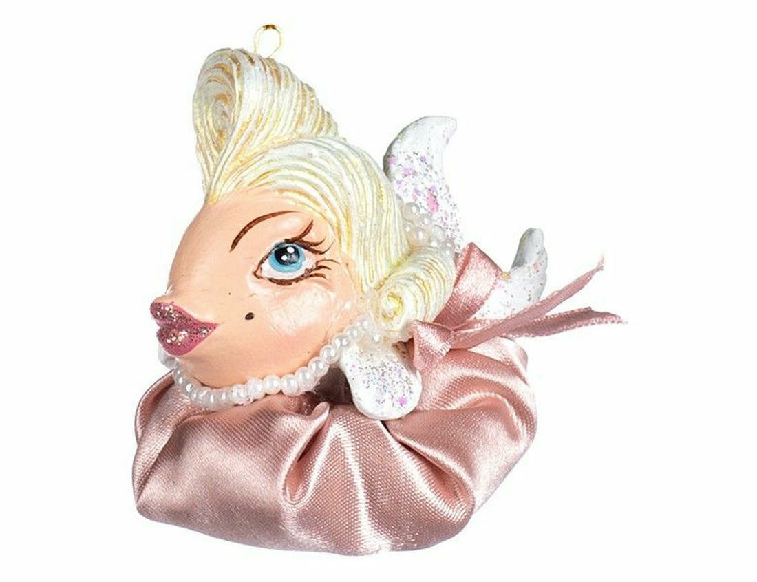 Ёлочное украшение, полистоун, текстиль, 9 см, Goodwill