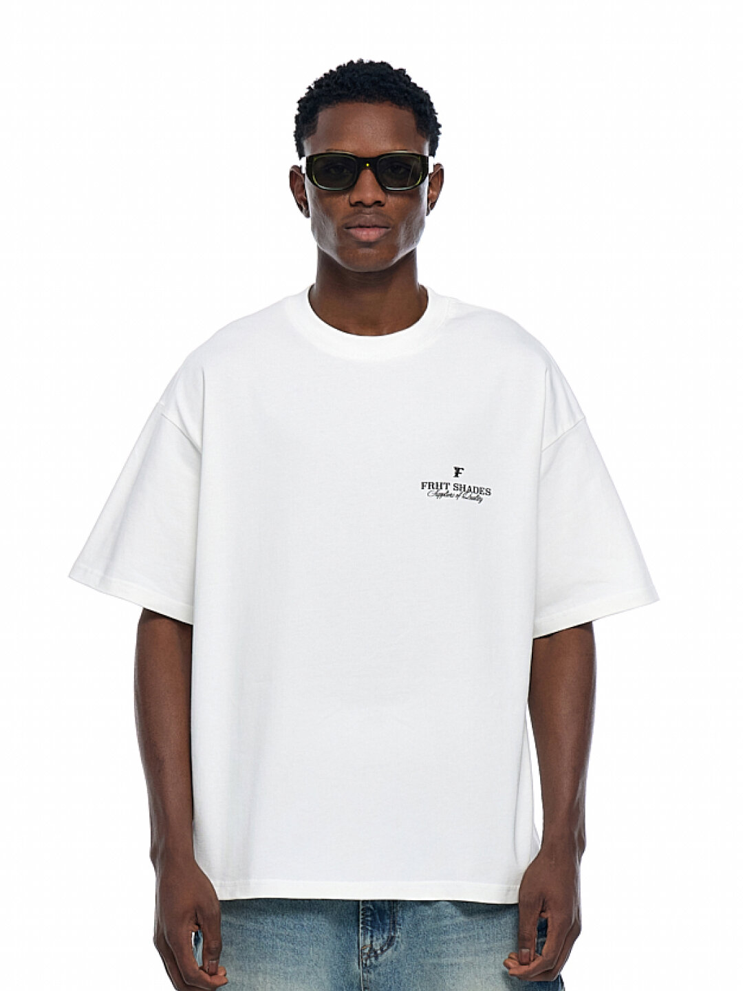 Футболка FRHT Shades, 1 шт., размер M, milk