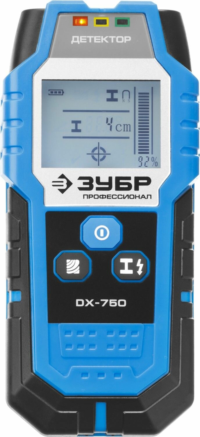 Металлодетектор ЗУБР Профессионал DX-750 45260 ЖК дисплей глубина поиска до 100 мм