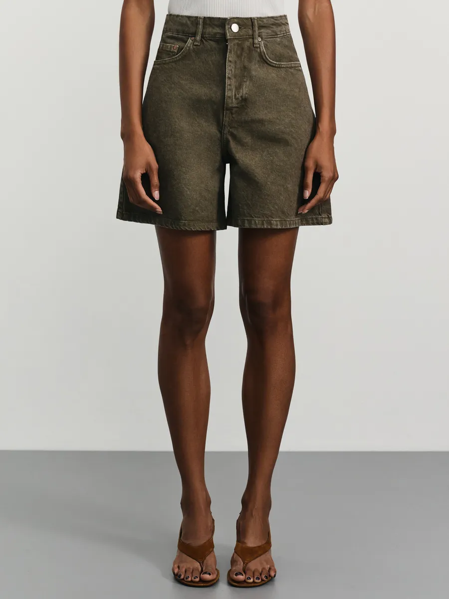 Шорты  1, размер 44, оливковый — фото 1