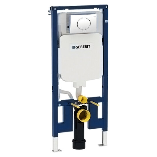 Инсталляция для унитаза Geberit Duofix Sigma 8 111.796.00.1 с кнопкой 115.758. KJ.5 белый/хром