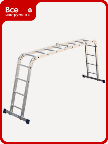 Изображение товара Алюминиевая лестница Алюмет шарнирная четырехсекционная 4х4 ступеней. Серия TL 4044