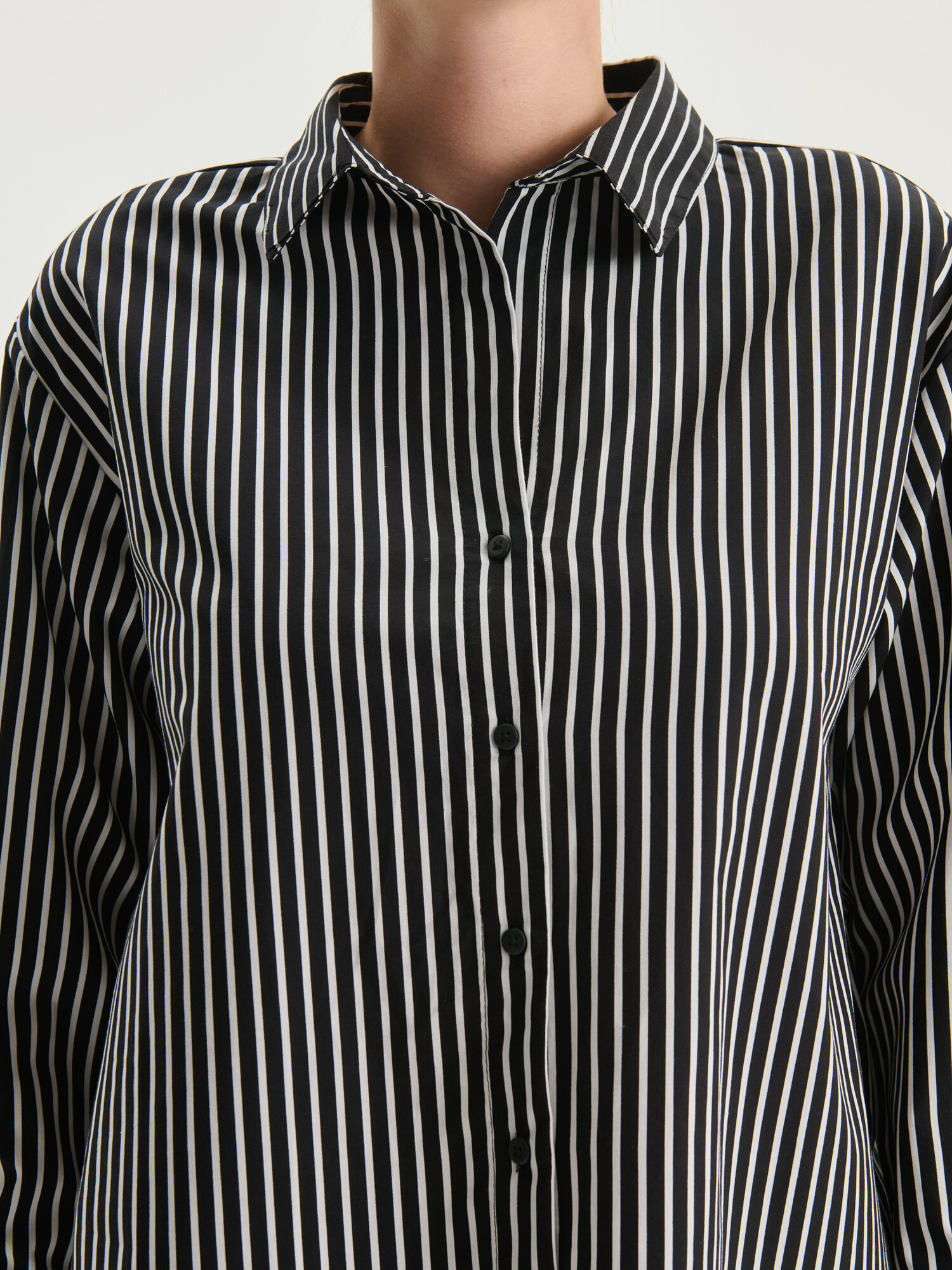 Рубашка LC Waikiki, размер L, black striped — фото 1