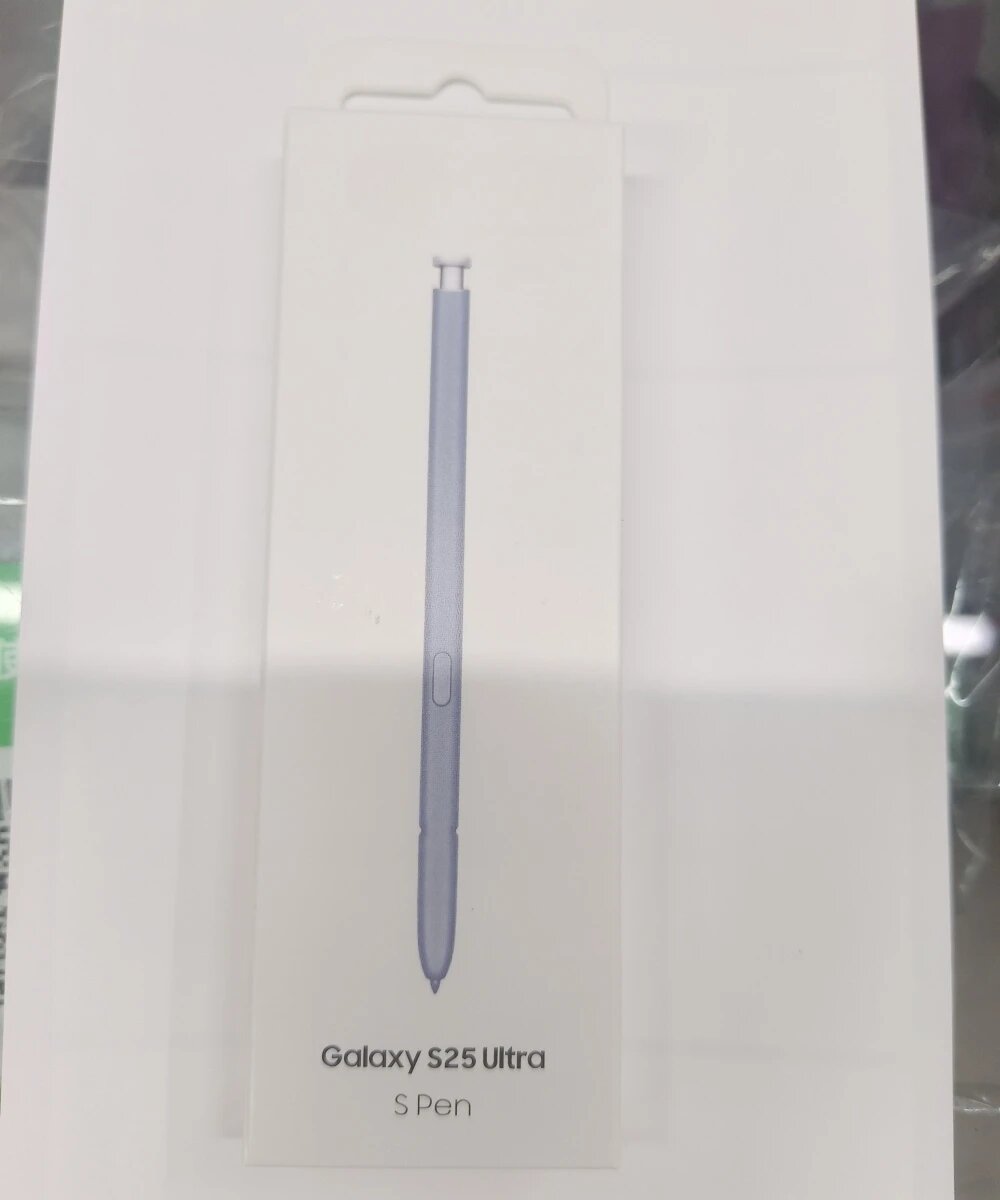 Новый стилус для сенсорного экрана S Pen Pencil для Samsung Galaxy S25 Ultra S938 с датчиком давления и бесплатными насадками, Blue Silver