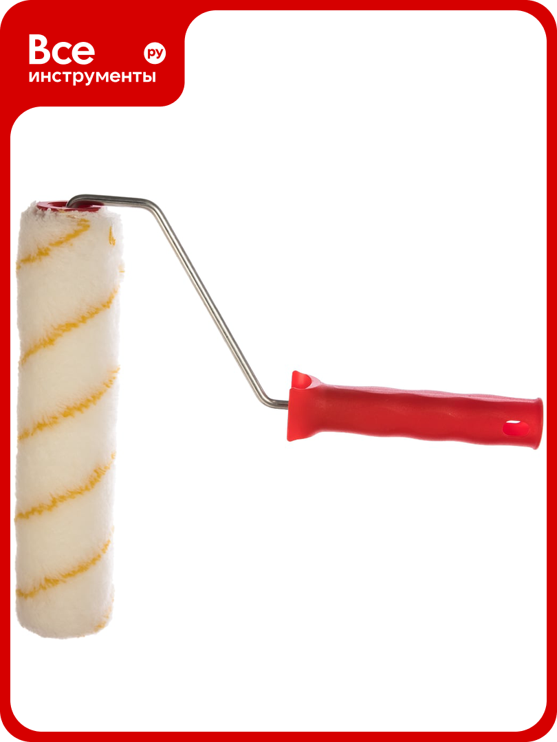 Валик MATRIX "Гирпаинт" пластмассовая ручка 250 мм ворс 12 мм D 40 полиакрил// 80881