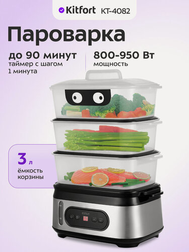 Изображение товара Пароварка Kitfort КТ-4082