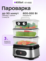 Пароварка Kitfort КТ-4082