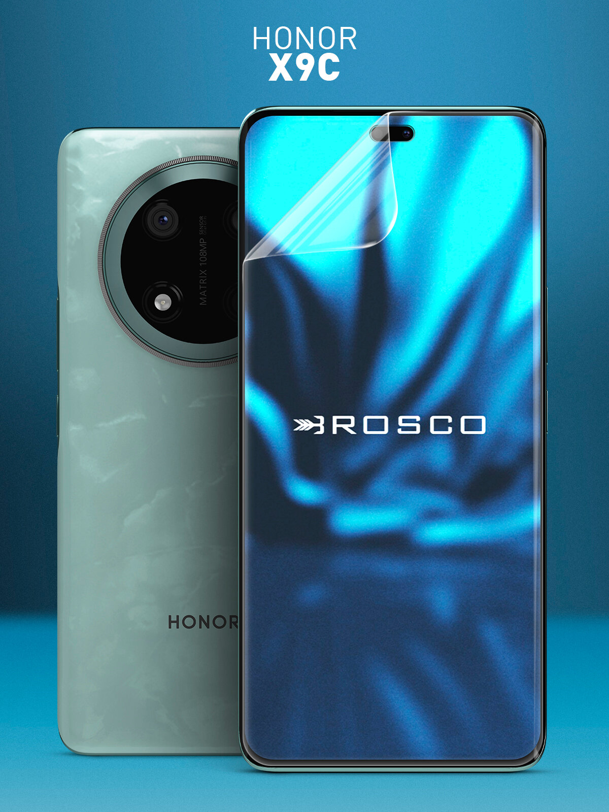 Гидрогелевая пленка Rosco на Honor X9c (Хонор Х9с), глянцевая