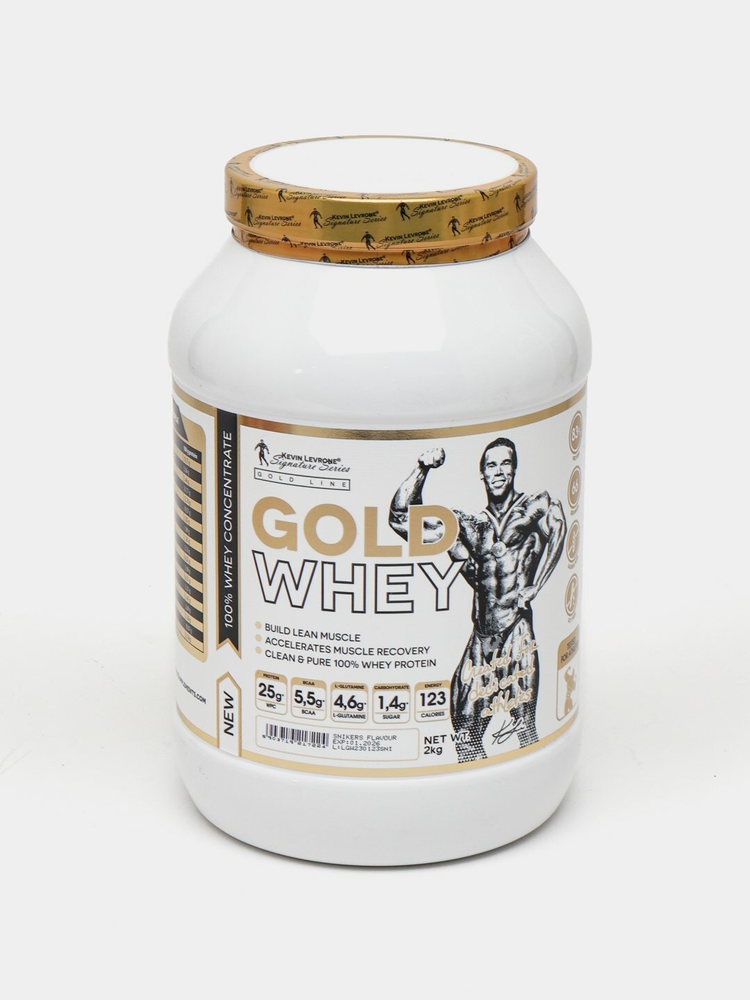Протеин Gold Whey от Кевина Леврона 66 порций каждая порция 25 грамм протеина. Печенье с Кремом