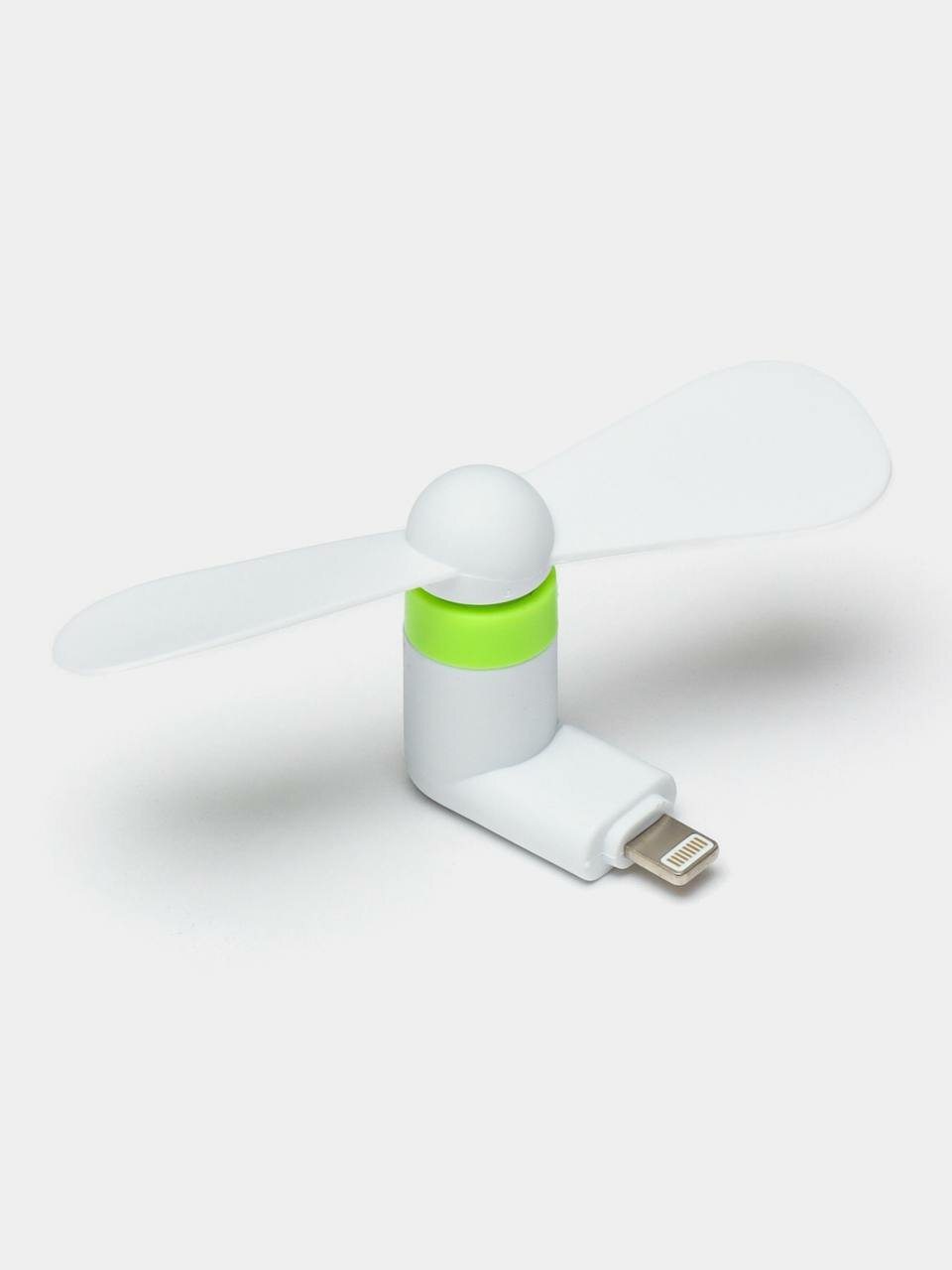 Мини-вентилятор Mini USB Fan - белого цвета, силиконовые лопасти