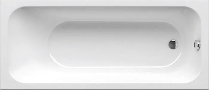 Акриловая ванна Ravak Chrome 170x75 см пристенная белая на ножках