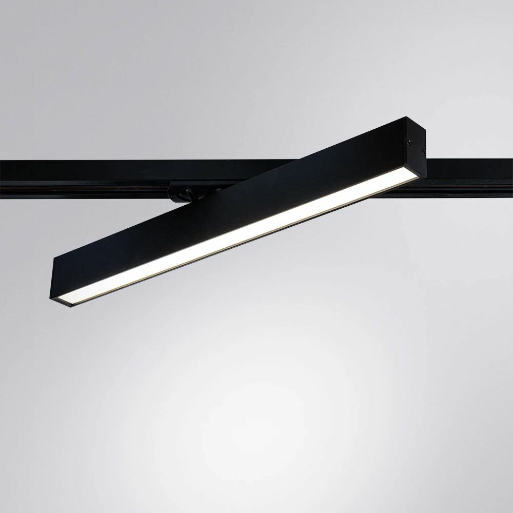 Трековый светильник Arte Lamp Lineetta W25xL400xH42 мм LED, цвет черный, арт. A4576PL-1BK