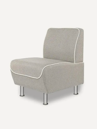 Изображение товара Кресло микс 60х65х84 см, мягкое, нераскладное, бежевая рогожка