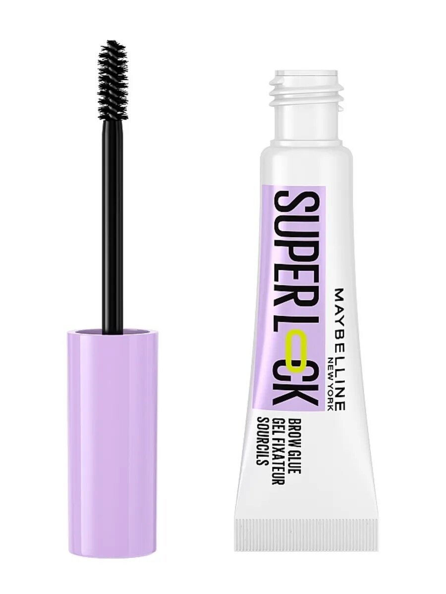 Maybelline New York Super Lock Brow Glue Фиксирующая прозрачный гель для бровей