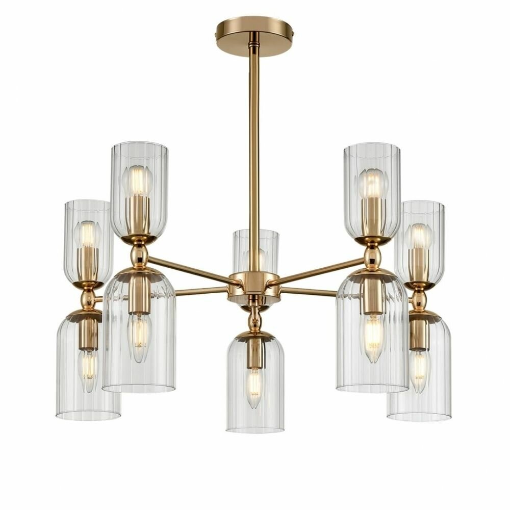Люстра Lumion Moderni "Kassia" 6586/10, потолочная, на штанге, 10 ламп, мощность 40Вт — фото 1