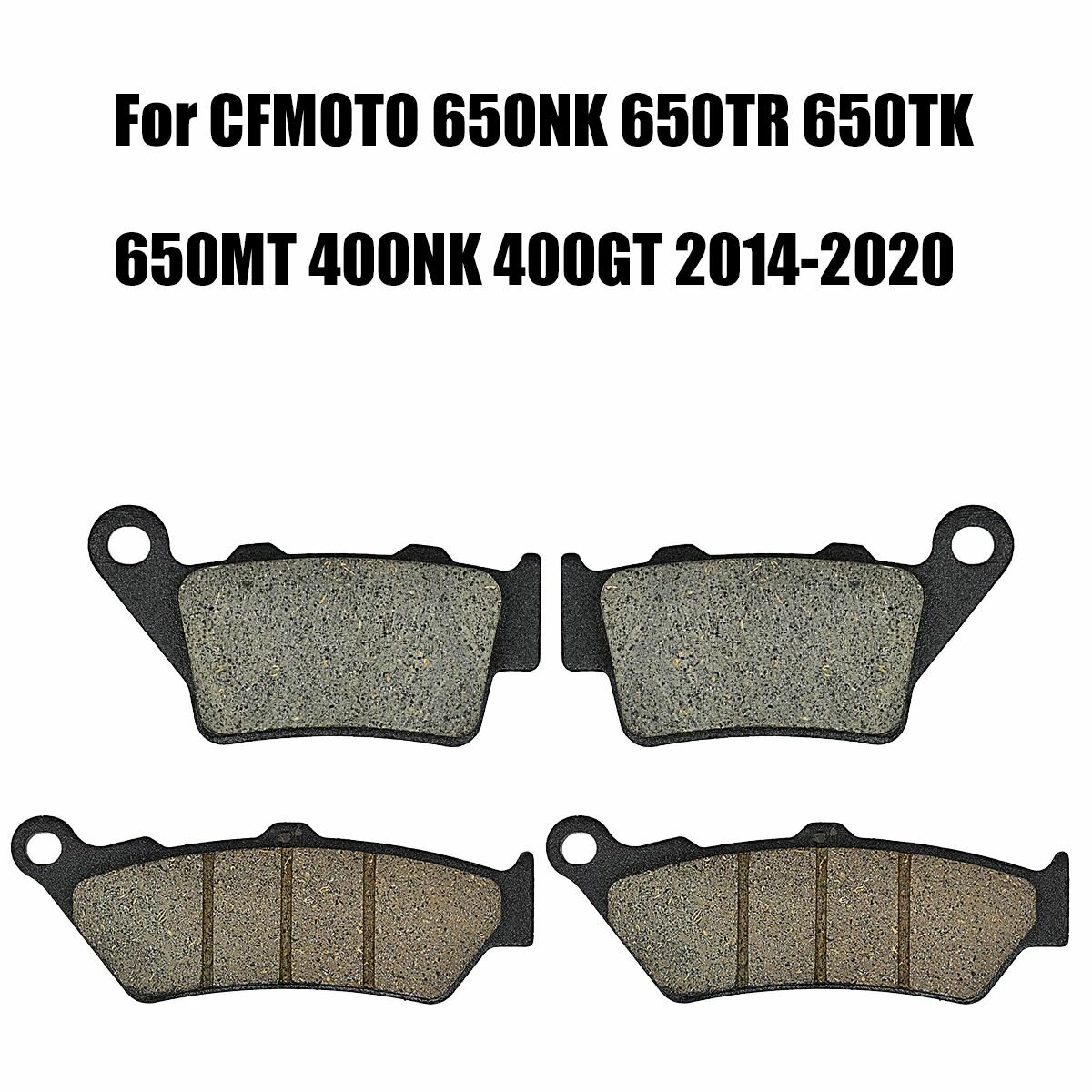 Для CF MOTO 650NK 650TR 650TK 650MT 400NK 400GT 2014-2020 FA209 FA213 мотоциклетные передние и задние тормозные колодки