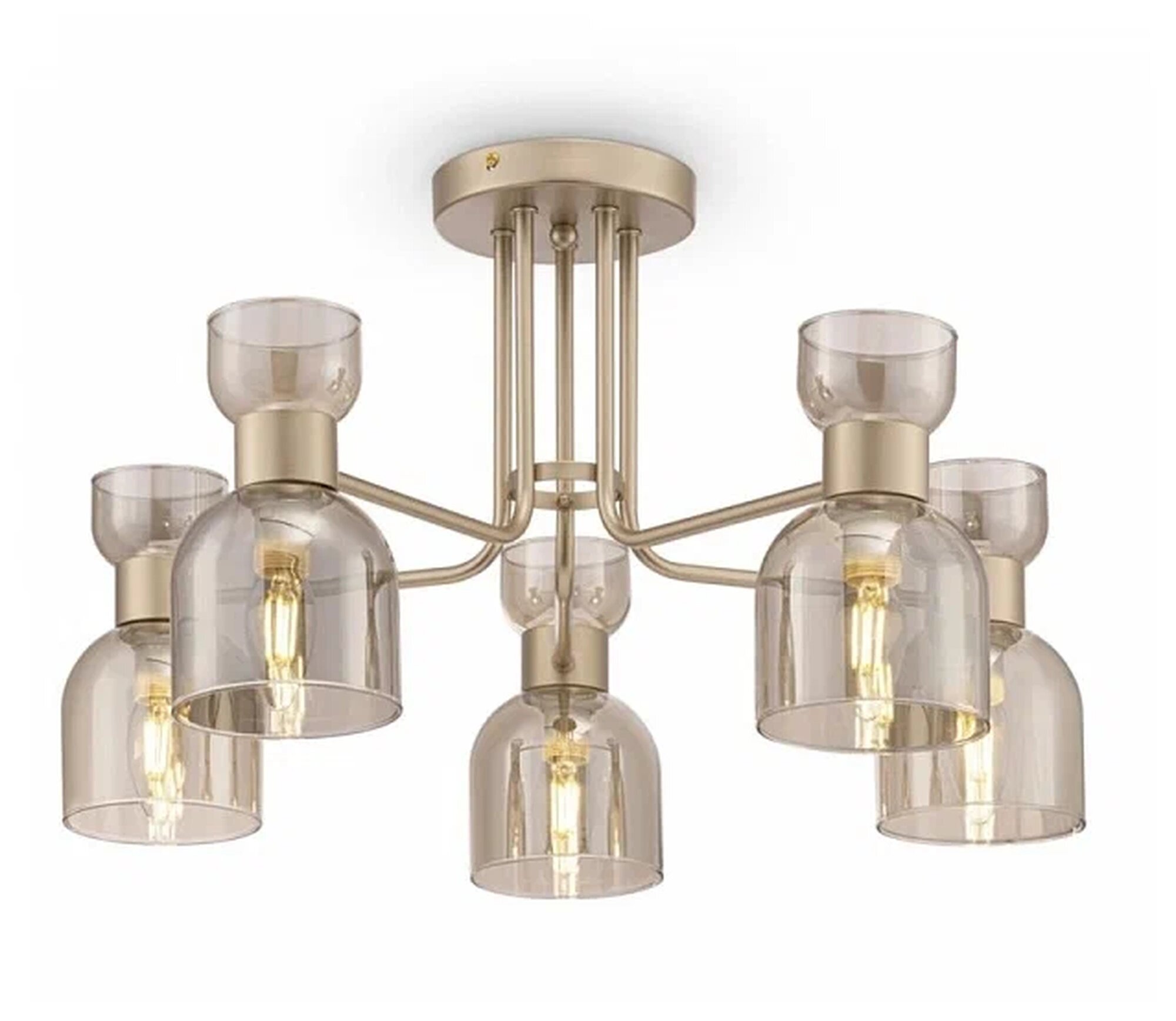 Люстра Freya Isla FR5094PL-05G E14 200Вт 5 ламп высота 33см длина 58см