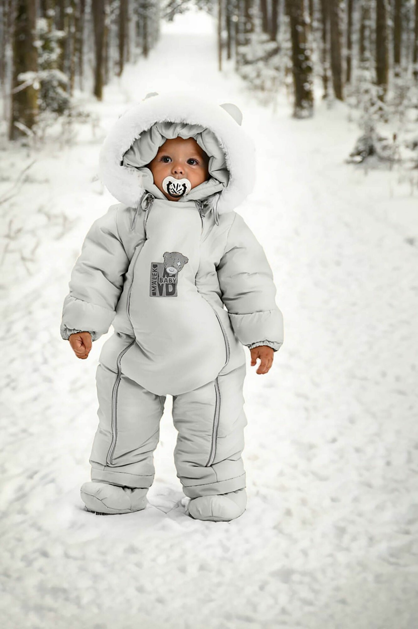 Комбинезон-трансформер MaLeK BaBy размер 80, , жемчуг — фото 1