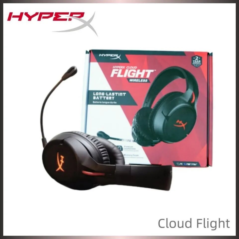 HyperX Наушники проводные с микрофоном, 3.5 мм, черный, красный