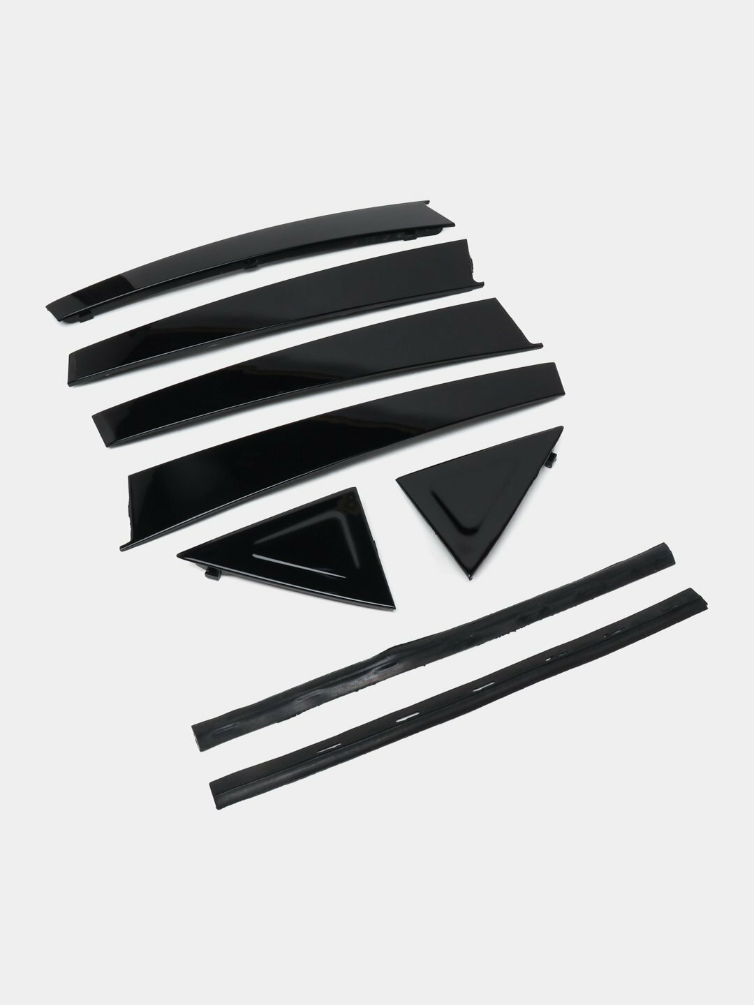 Уплотнители дверей CHEVROLET, для Lacetti и Gentra Black Piano, 6шт, глянцевые, черные