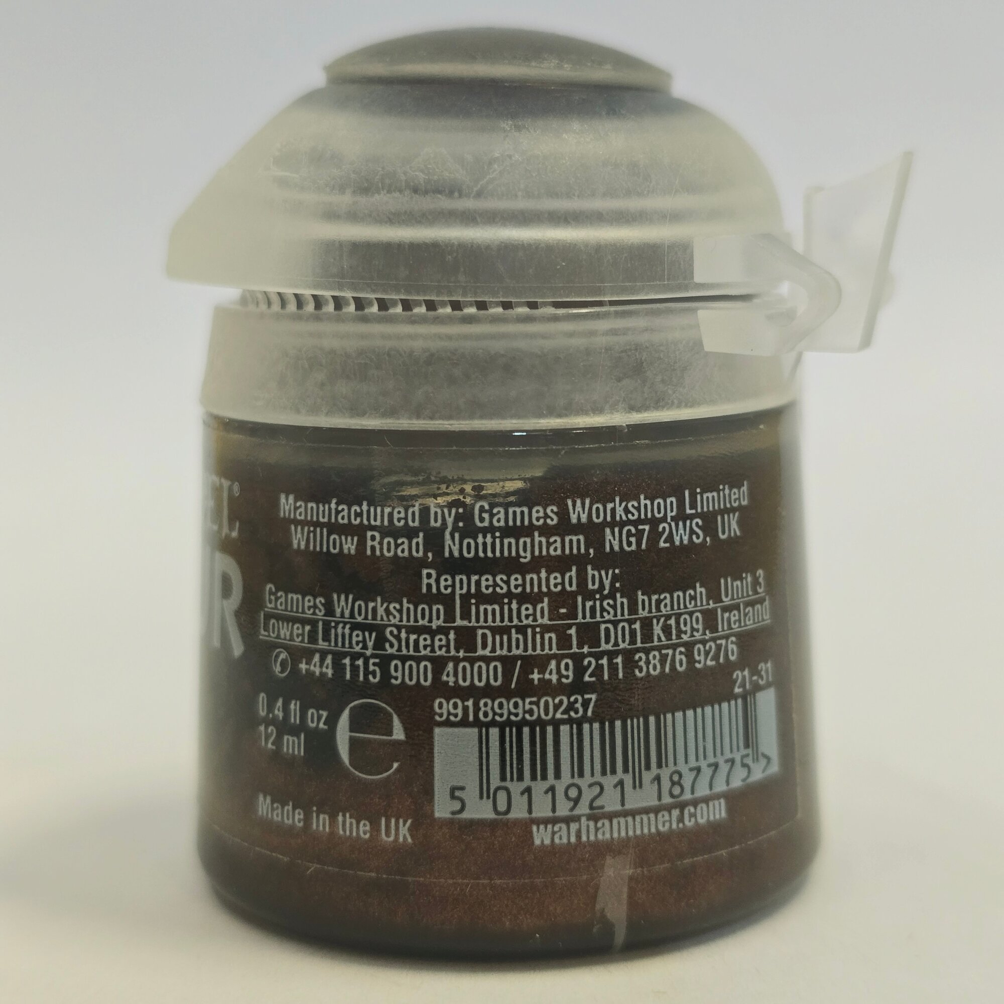 Краска акриловая Citadel Base: Warplock Bronze / Варплокская Бронза (12 мл.) — фото 1