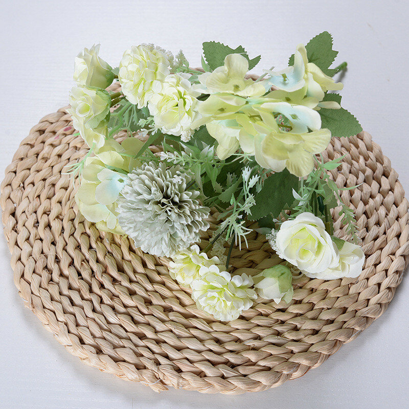 Diy искусственные цветы 7head хризантема смешанные бутоны с шелковым материалом для домашнего и праздничного украшения