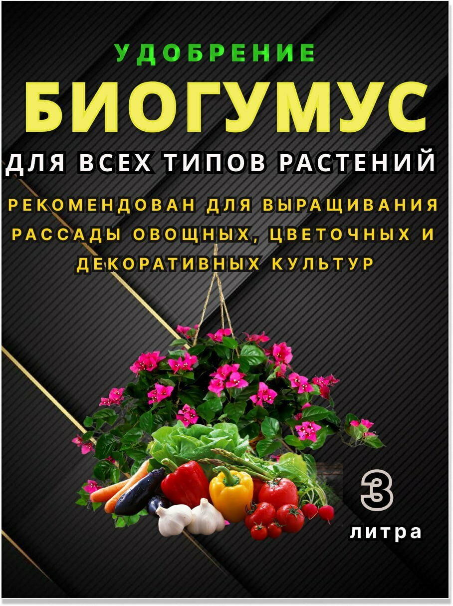 Удобрение универсальное Биогумус концентрат 3л (ИП Большакова Н. Е.)