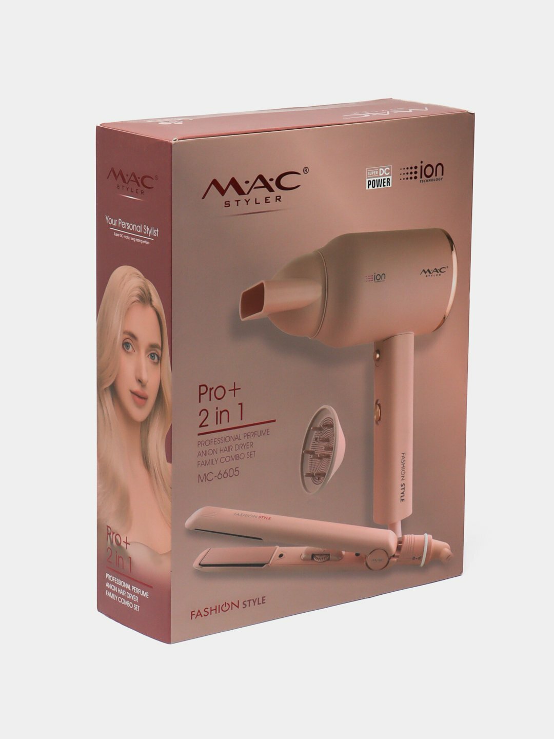 Фен и выпрямитель для волос M.A.C Styler Pro + 2 in 1 MC-6605