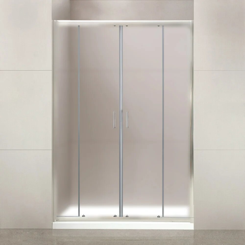 Душевая дверь в нишу BelBagno Uno 195 BF 2 180 P Cr стеклянная раздвижная 180 см одностворчатая итальянская