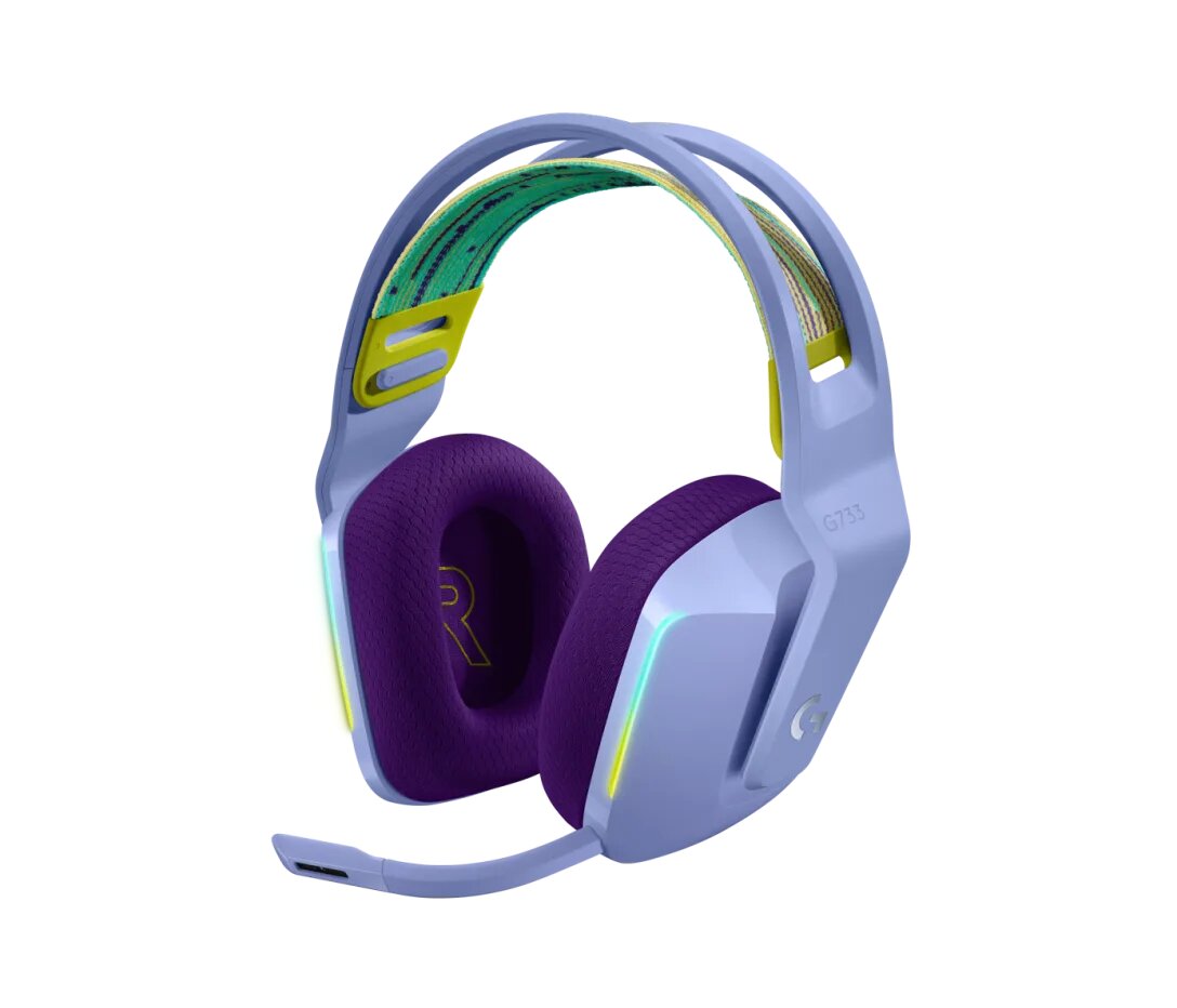 Logitech G733 — Беспроводная игровая гарнитура с RGB-подсветкой и пространственным звуком