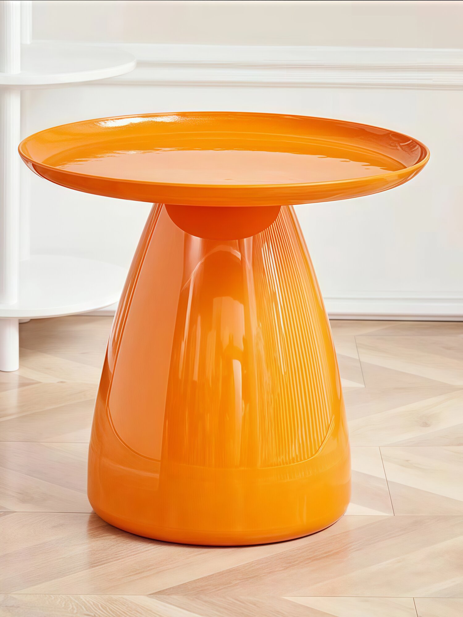 Журнальный столик GONCUIL D227 арт-деко оранжевый 45х50х45 см