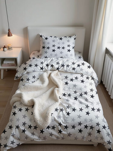 Изображение товара Детское постельное белье Сонный Гномик "Звезды", 100% Хлопок, 160x80 368/5