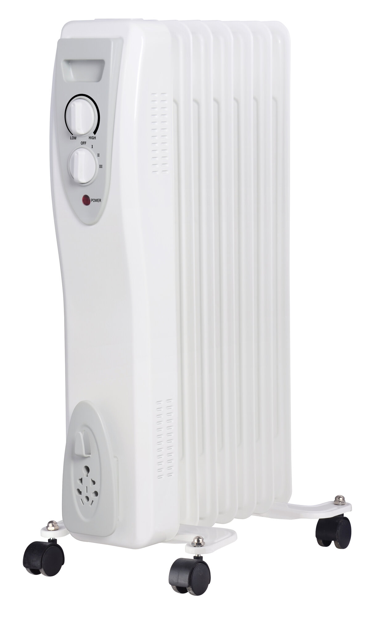 Обогреватель Энергопром ОН-07, 7 секций, напольный, с термостатом, белый