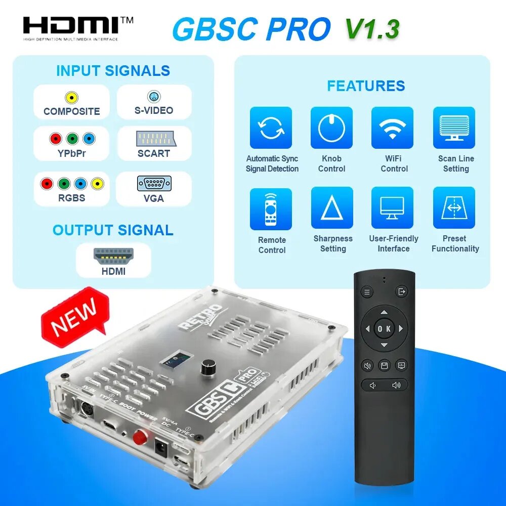 Apexneer GBSC Pro Конвертер HDMI с EU адаптером – купить в