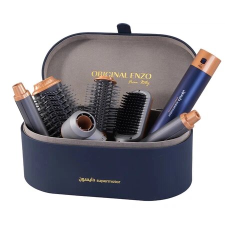 Фен, Сочинский куритгич-стайлер сверхзвуковой Enzo-4133, 6 насадок, 1500 Вт