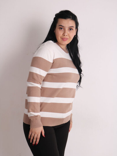 Свитер , размер OneSize, бежевая — фото 1