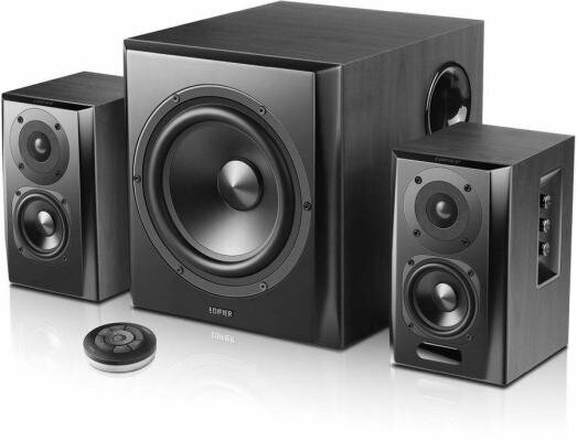 Колонки Edifier S351DB Black <2.1,150W RMS, дерево, Bluetooth aptX — фото 1