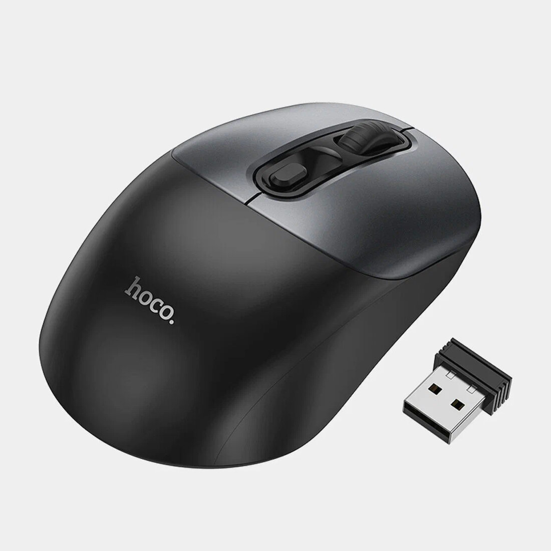 Hoco GM28 — Беспроводная мышь Dual‑Mode Bluetooth & 2.4G, 800–1200 DPI