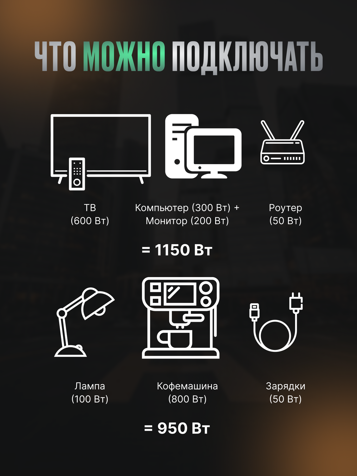 Удлинитель MOST A10, 5 м, 6 розеток, с выключателями, заземление, белый — фото 1